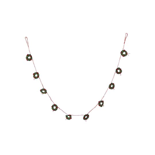 Hello Honey® 6ft. Holiday Wreaths Garland